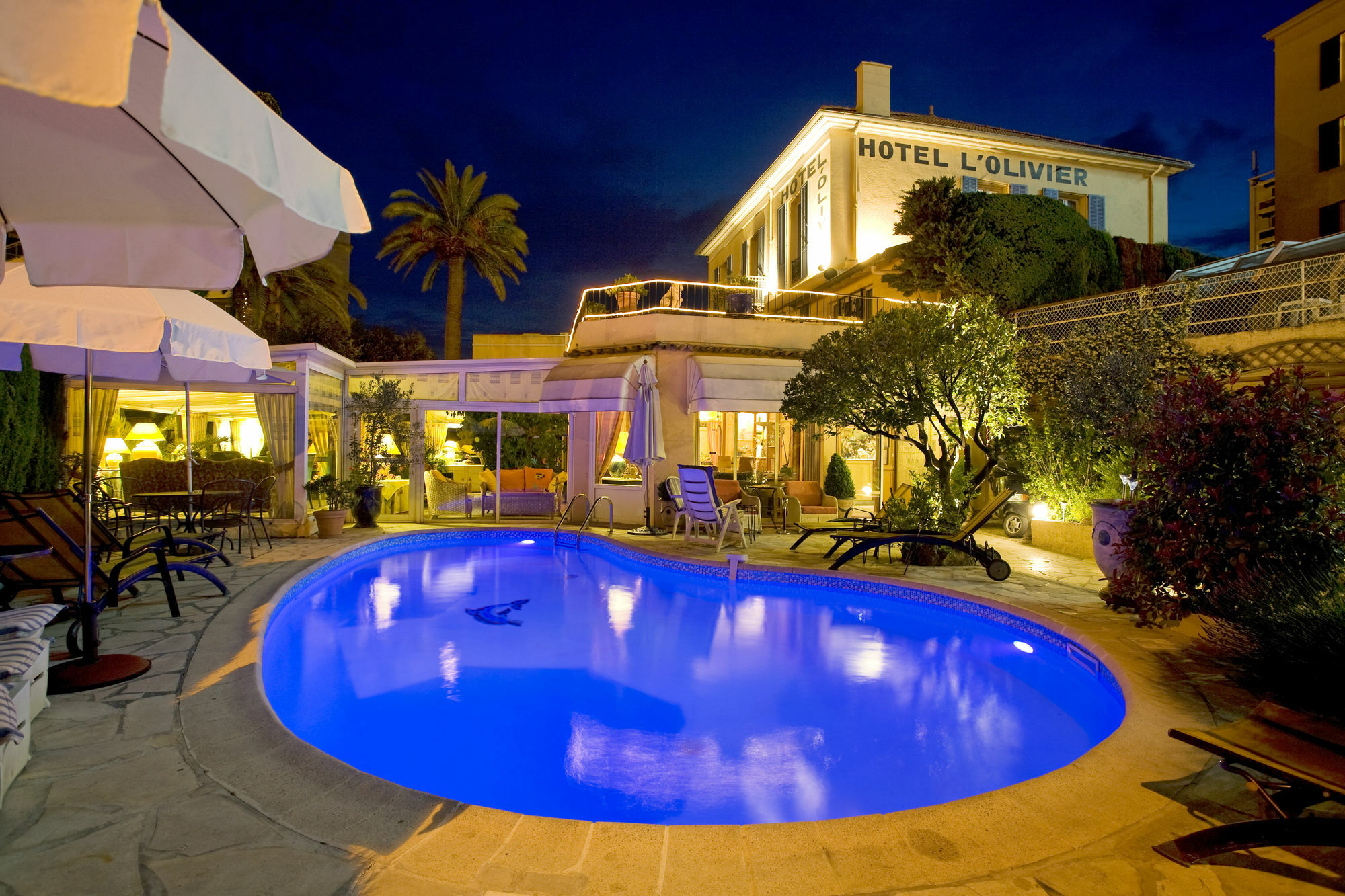 Hotel L'Olivier - Piscine & Parking Канни Екстер'єр фото